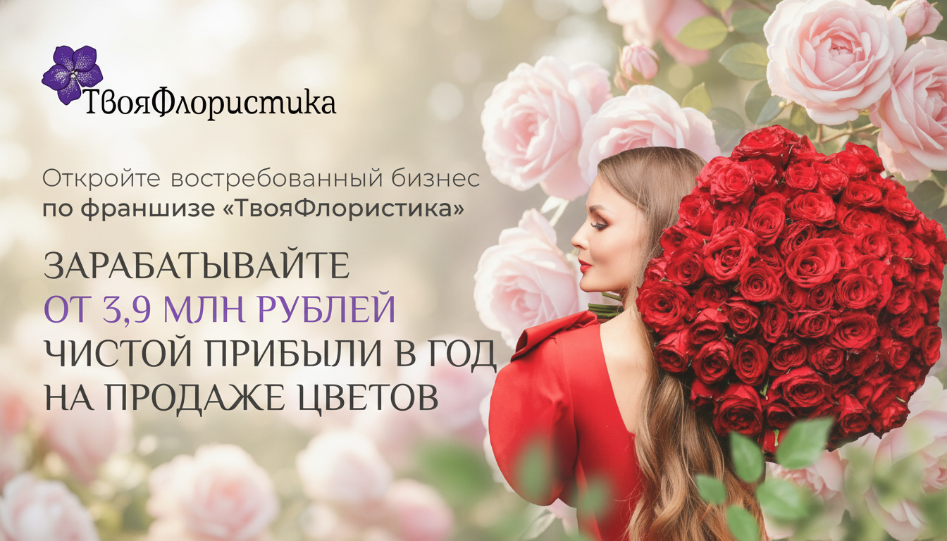 Франшиза цветочного магазина «ТвояФлористика»