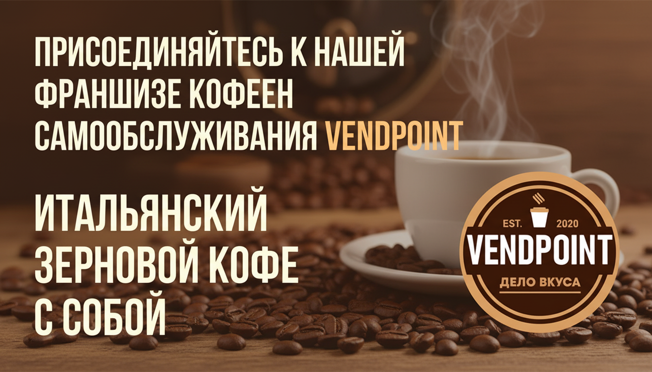 Франшиза сети кофеен самообслуживания VENDPOINT