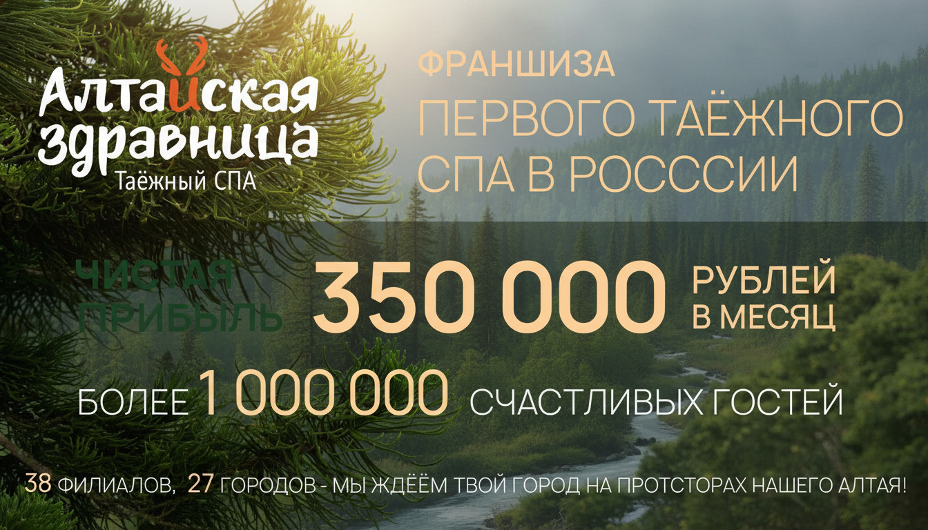Франшиза таежного спа «Алтайская здравница»