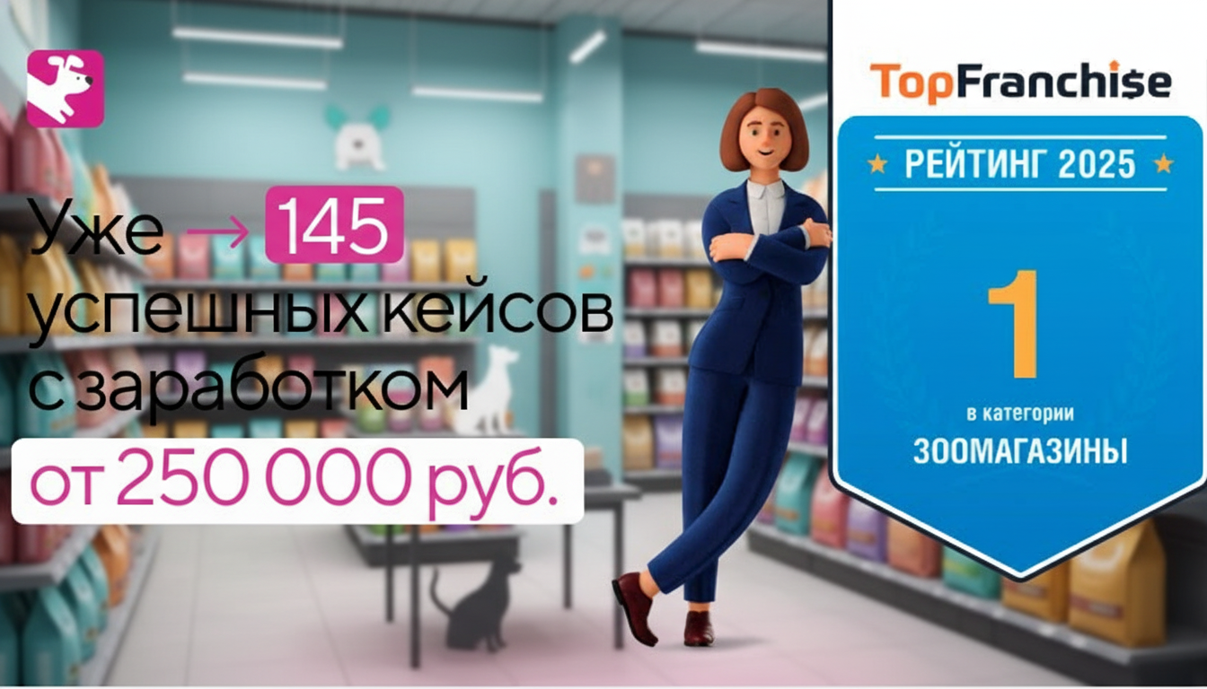 Франшиза магазина зоотоваров «Мокрый нос»