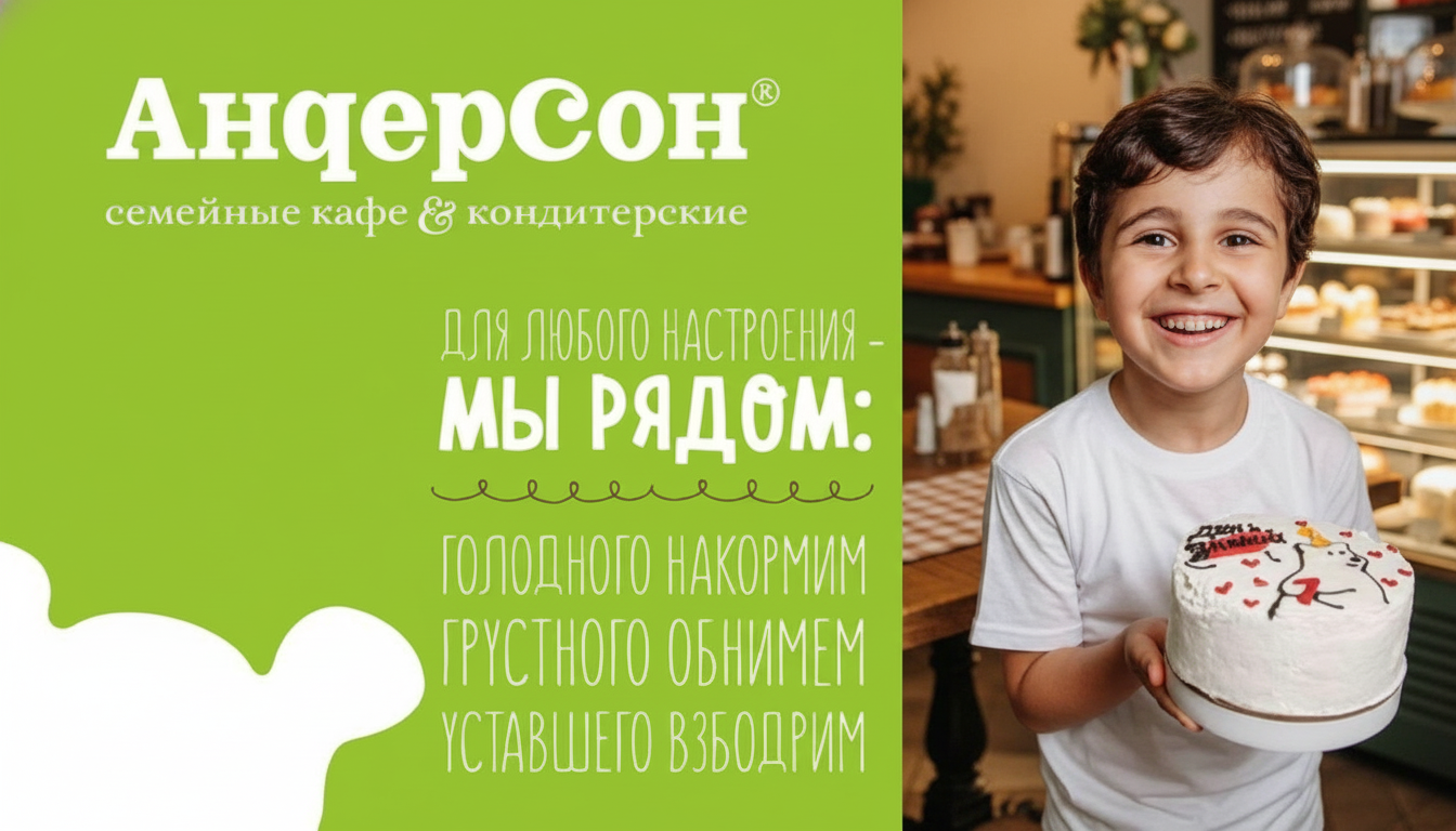 Франшиза семейных кафе и кондитерских «АндерСон»