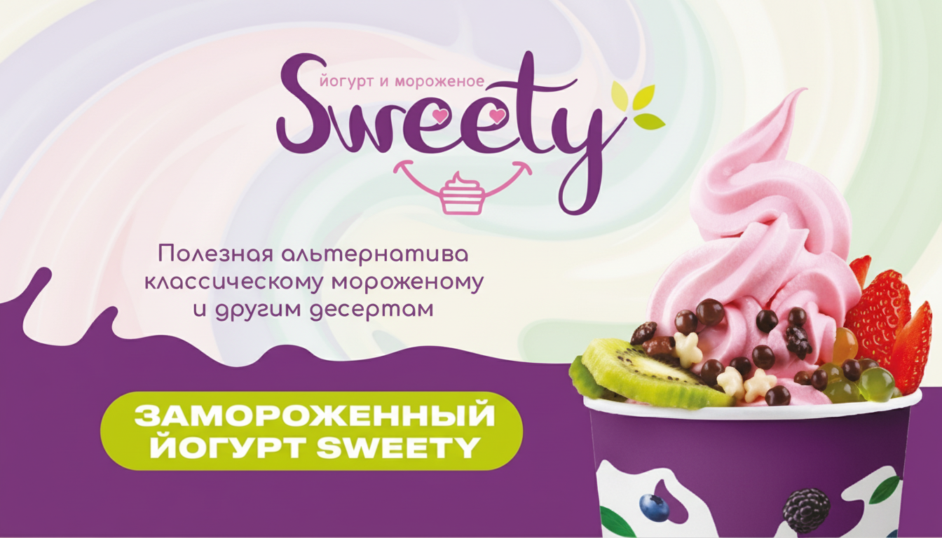 Франшиза сети кафе замороженного йогурта и джелато SWEETY