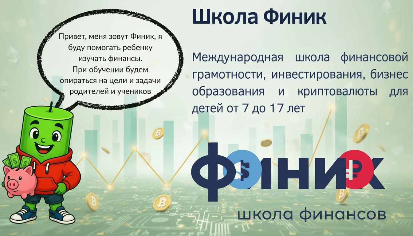 Франшиза школы для детей по финансам, бизнесу и инвестированию «Финик»