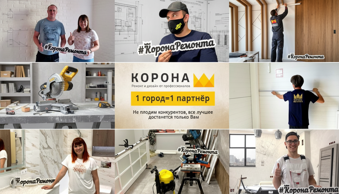 Франшиза ремонта квартир «Корона ремонта»