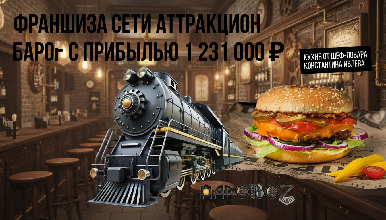 Франшиза аттракцион-бара «ПАРОВОZ»