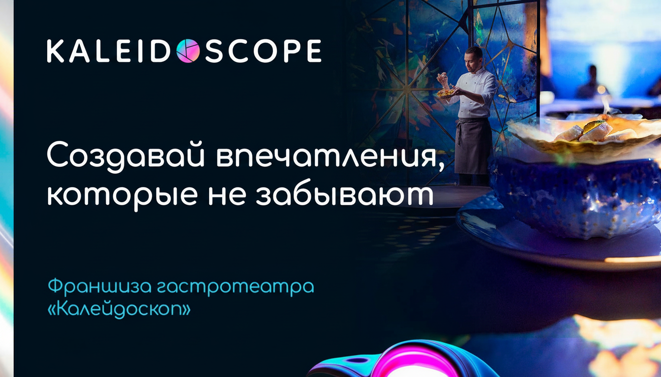 Франшиза мультимедийного гастротеатра KALEIDOSCOPE Art&Dining