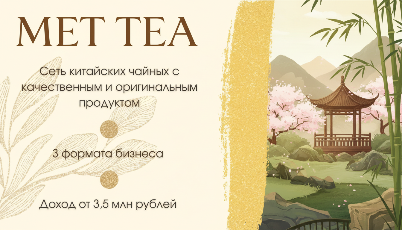 Франшиза bubble tea-баров MET TEA