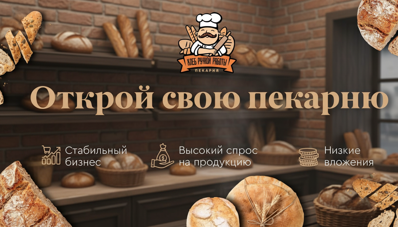 Франшиза пекарни «Хлеб ручной работы»