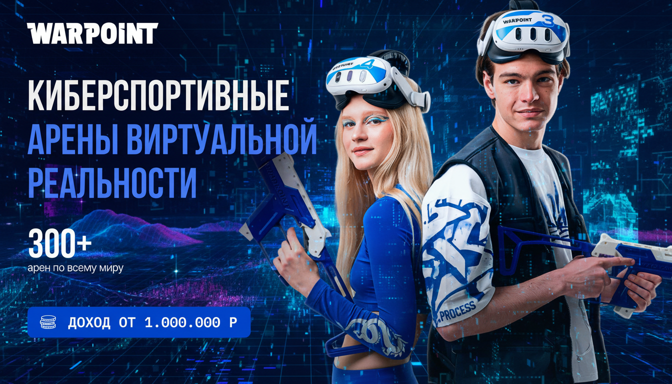 Франшиза WARPOINT — сеть киберспортивных арен виртуальной реальности