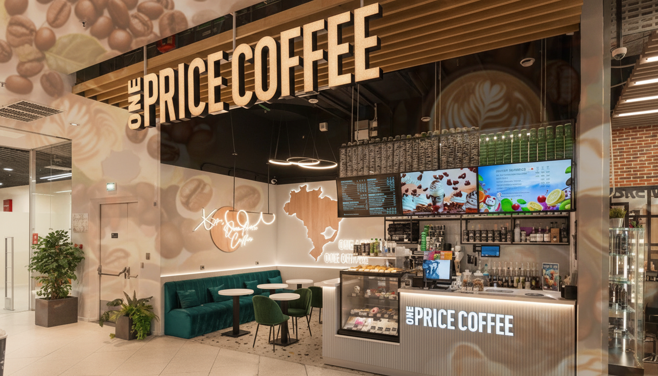 Франшиза федеральной сети кофеен ONE PRICE COFFEE