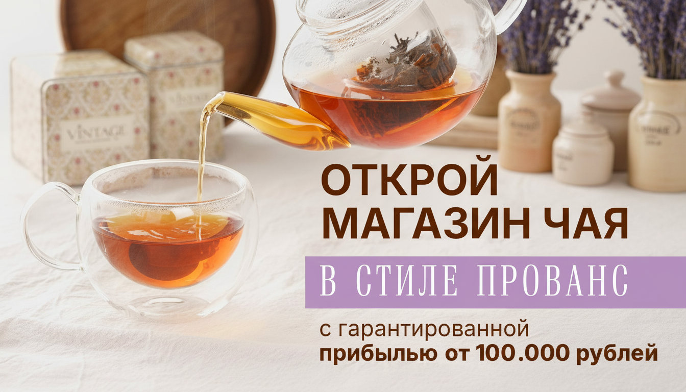 Франшиза Vintage — магазины чая в стиле прованс