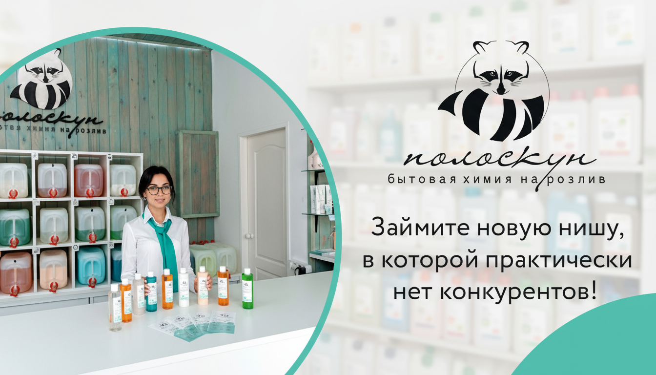 Франшиза магазина «Эко моющие на розлив»