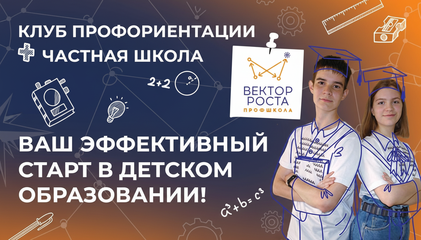 Франшиза клуба профориентации и частной общеобразовательной школы «Вектор роста»