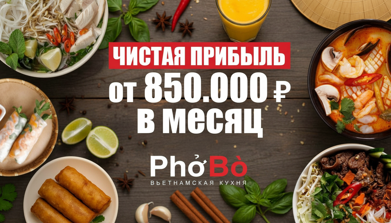 Франшиза кафе вьетнамской кухни PhoBo