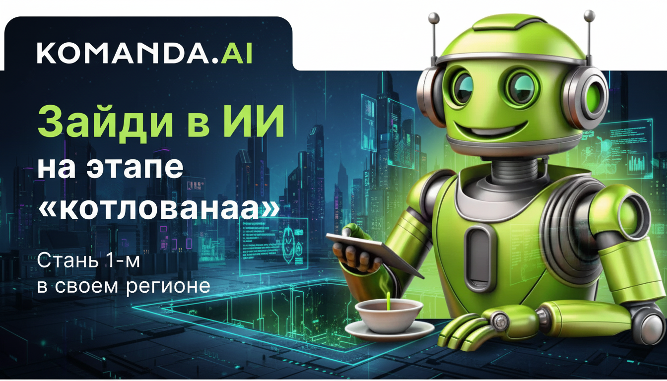 Эксклюзивное партнерство с ИИ-сервисом для малого и среднего бизнеса KOMANDA.AI