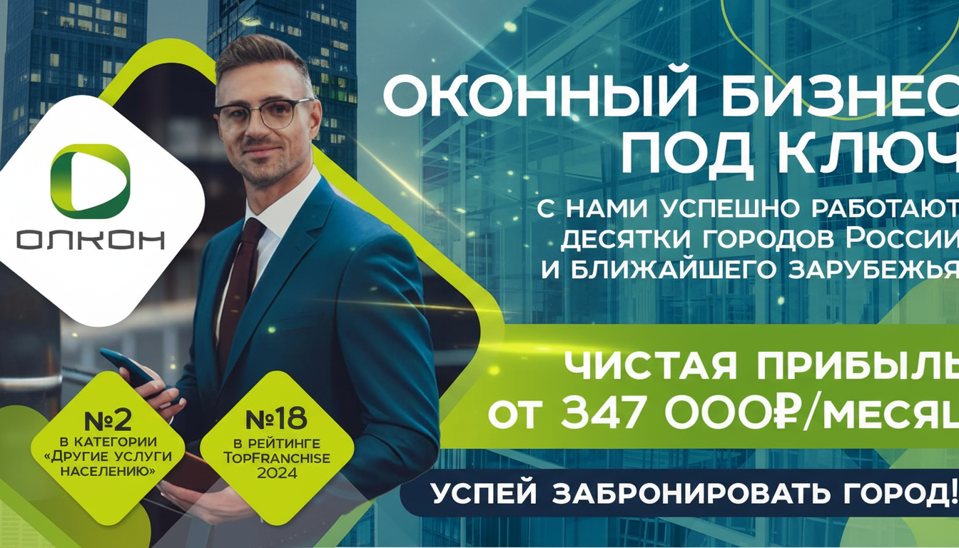 Франшиза розничных продаж пластиковых окон «Олкон»