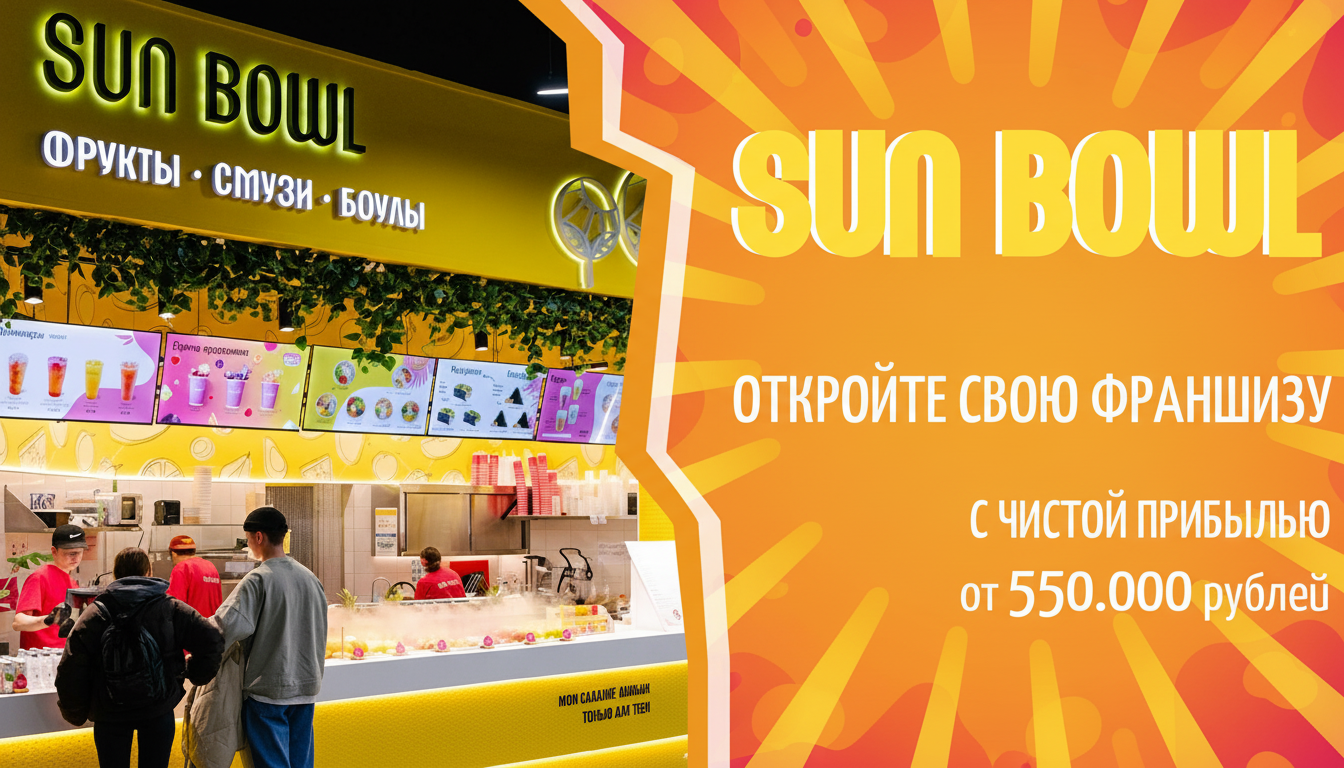 Франшиза сети кафе SUN BOWL
