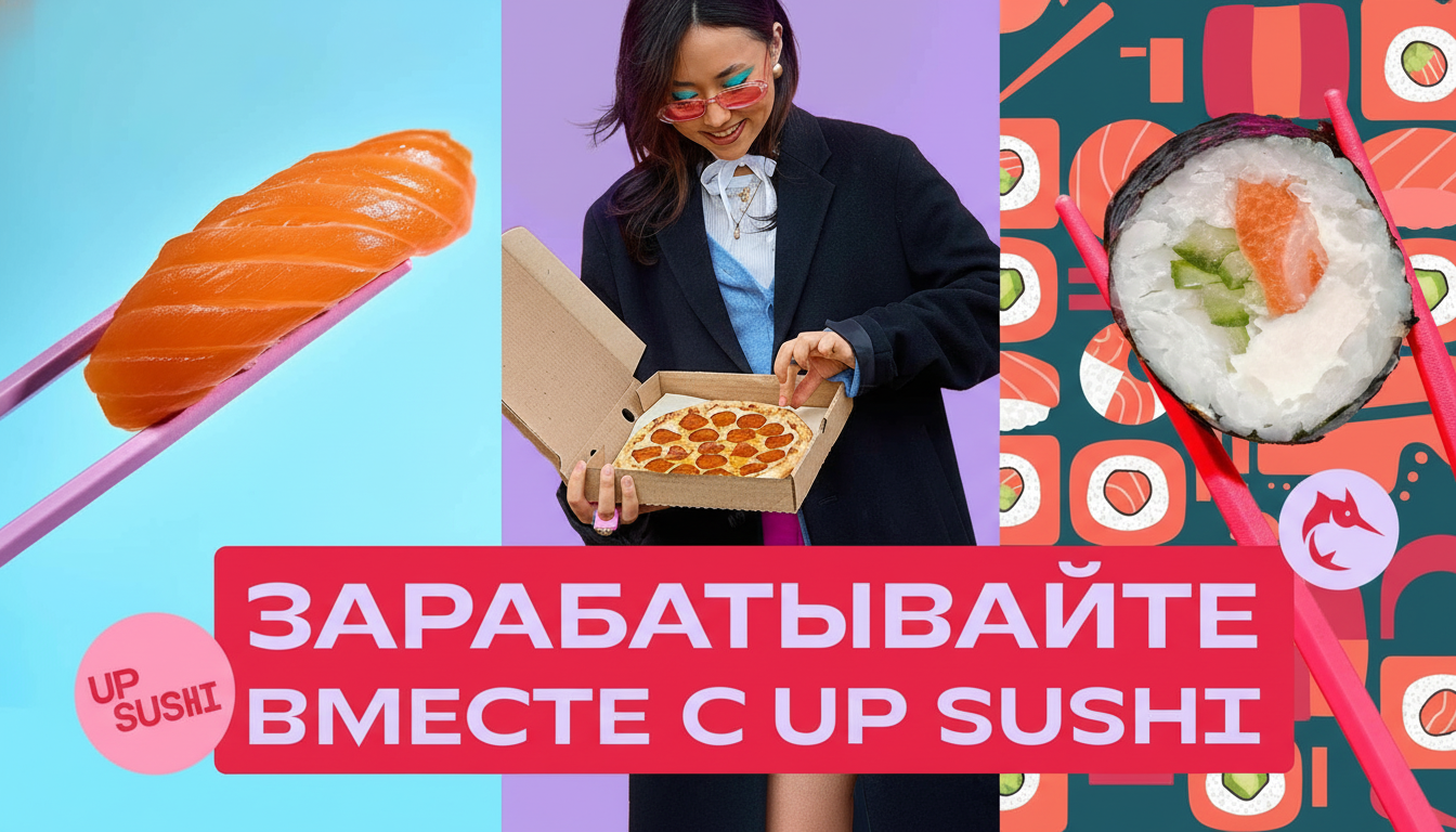 UP SUSHI — франшиза доставки суши и пиццы