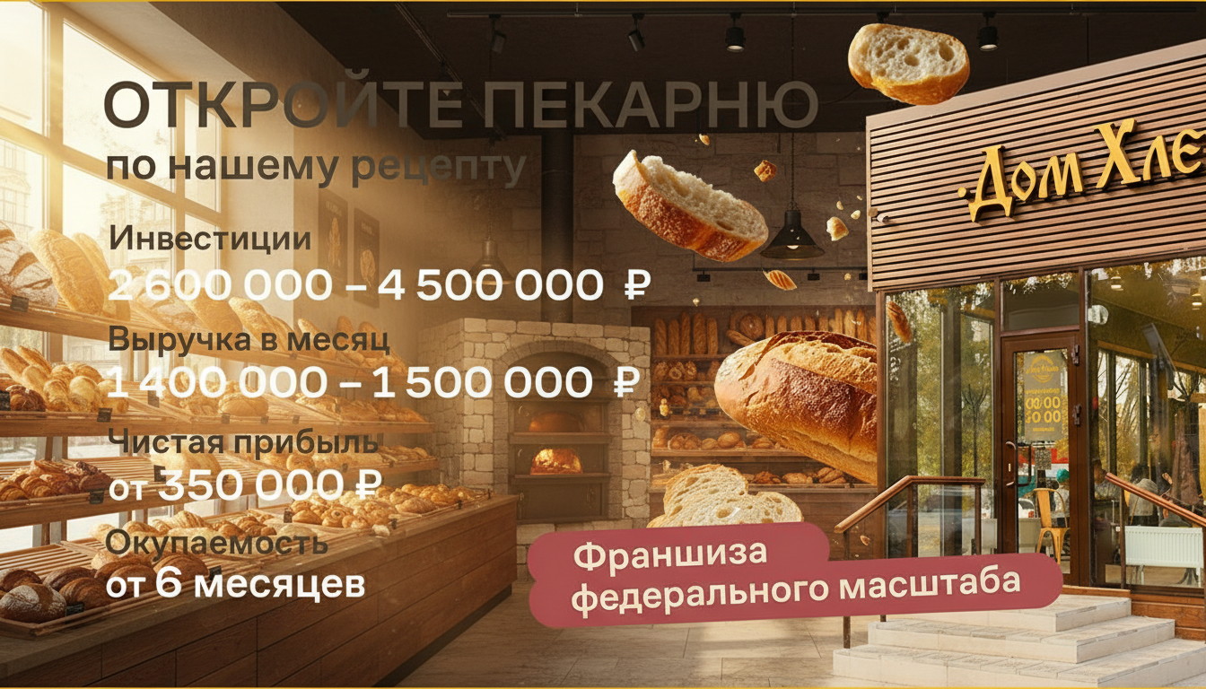 Франшиза пекарни «Дом Хлеба»