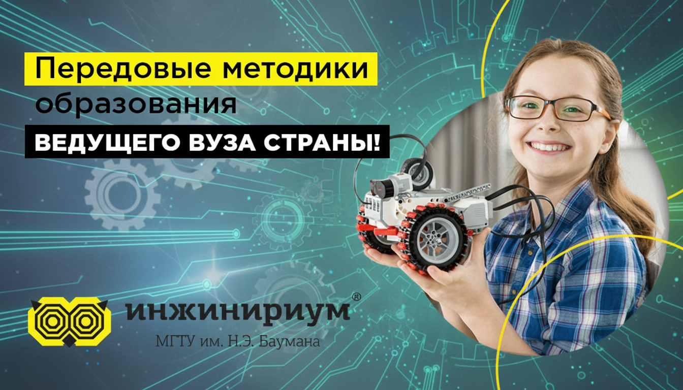Франшиза детских образовательных центров «Инжинириум МГТУ им. Н.Э. Баумана» — флагман среди детских образовательных центров России