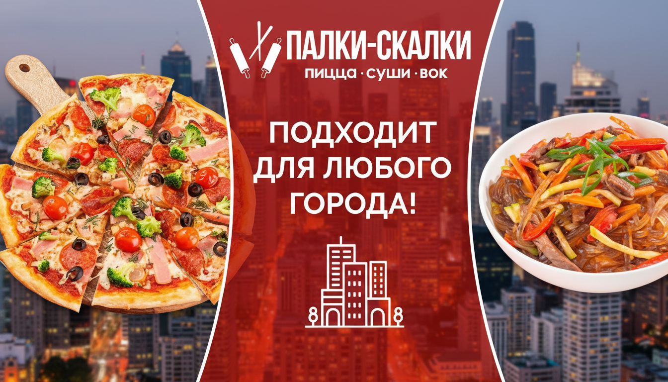 Франшиза ПАЛКИ-СКАЛКИ — служба доставки еды