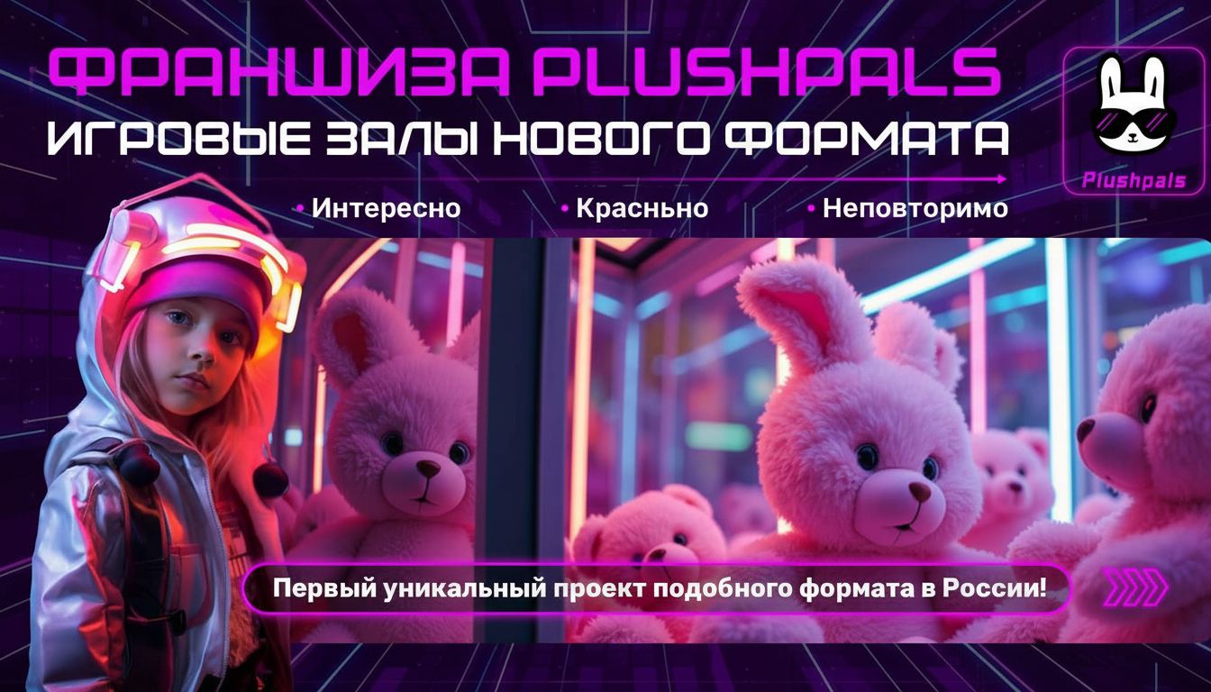 Франшиза игровых залов Plushpals