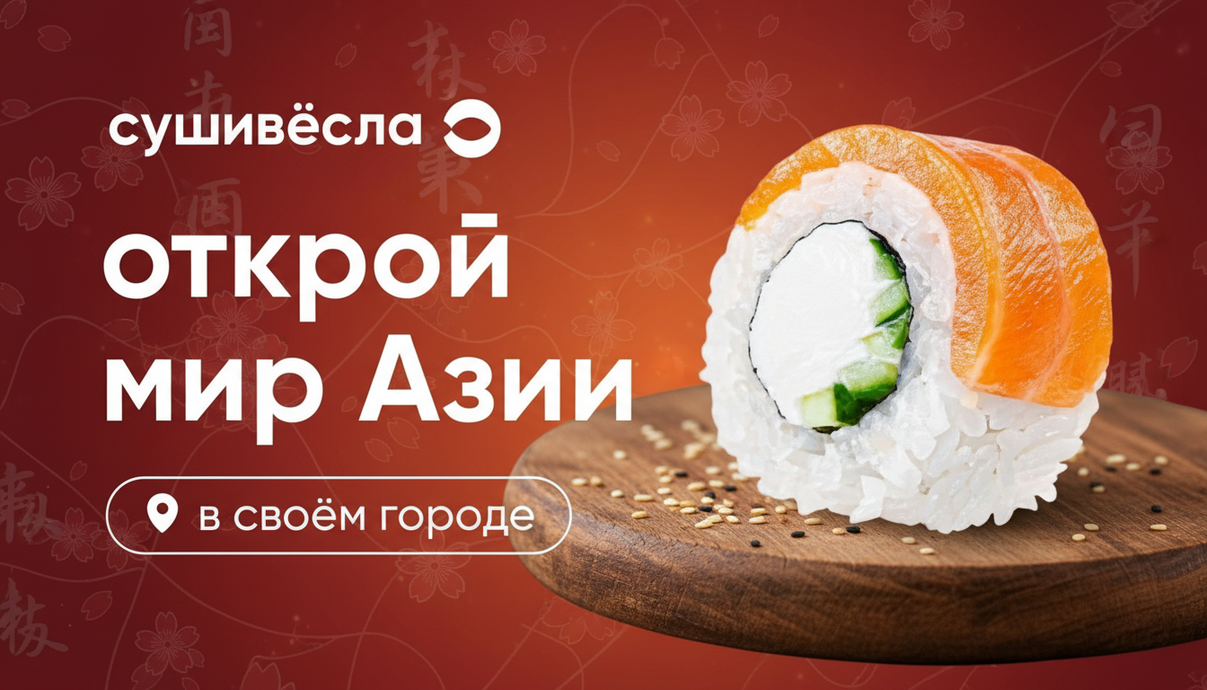 Франшиза федеральной сети паназиатской кухни «СушиВесла»