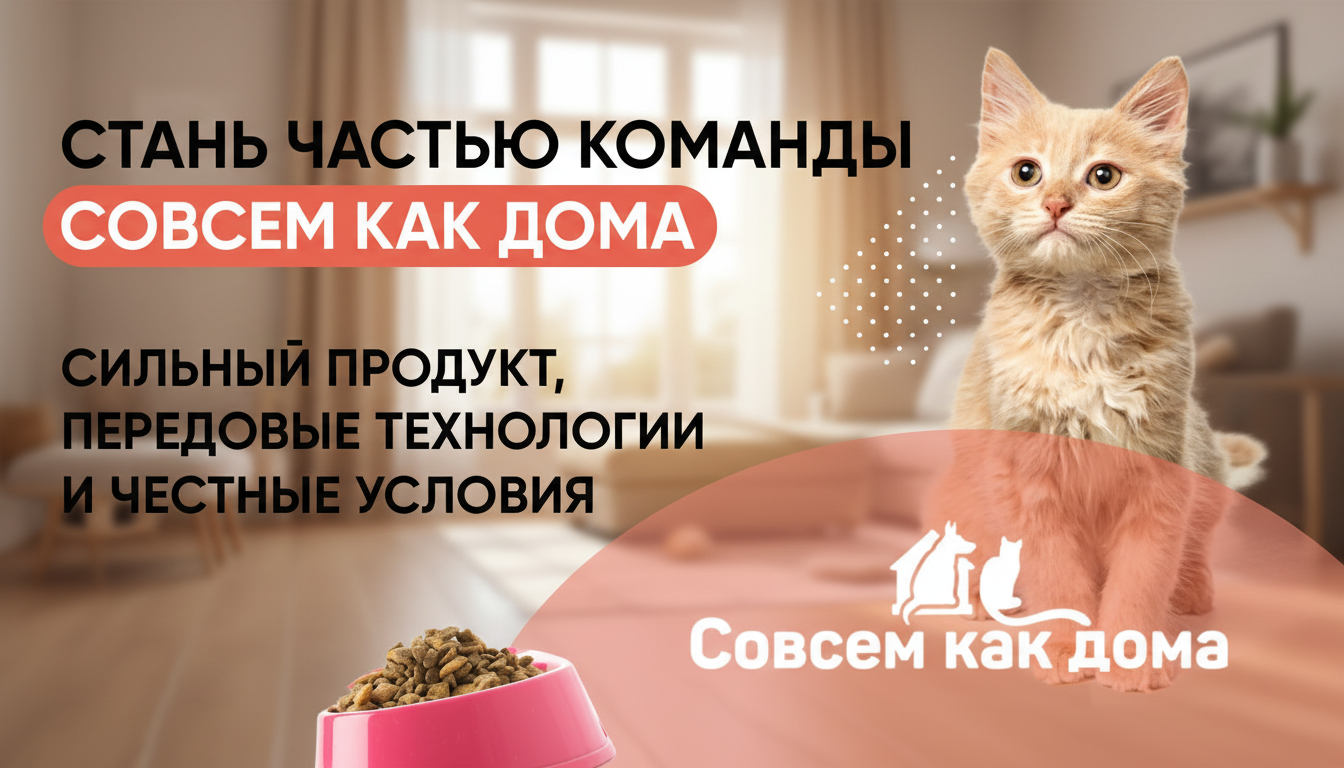 Франшиза отеля для питомцев и груминг-салона «Совсем как дома»