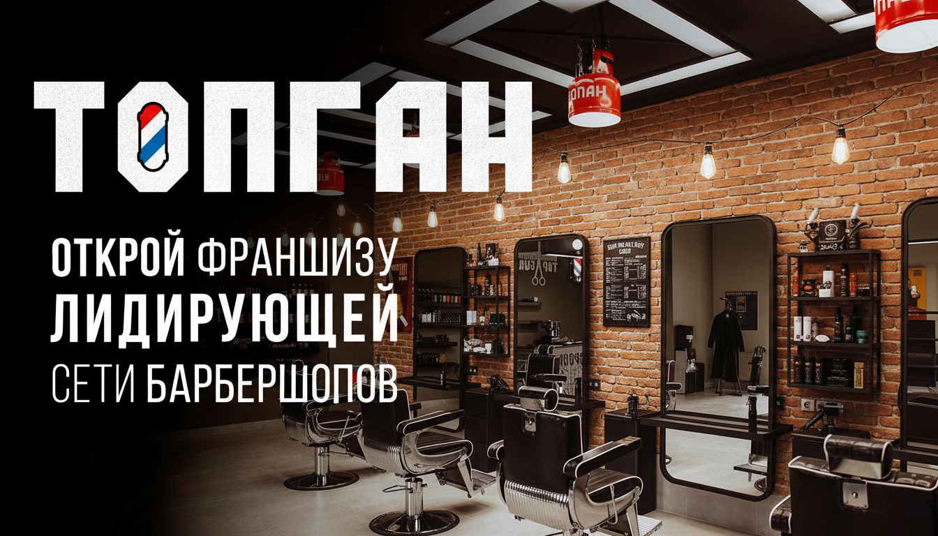 Франшиза сети барбершопов ТОПГАН