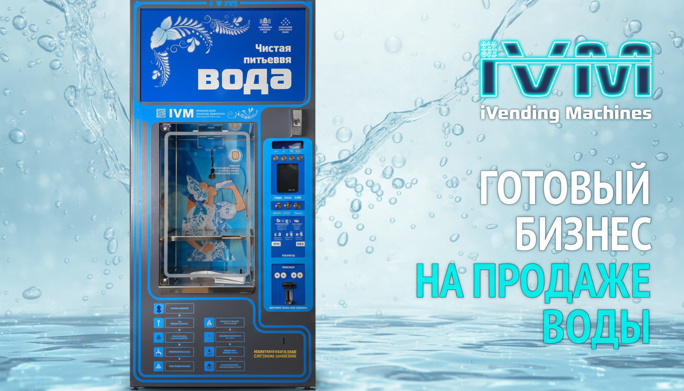 Франшиза IVM — вендинговые автоматы по очистке и продаже питьевой воды