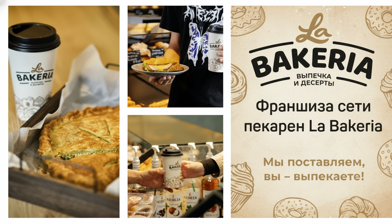 Франшиза сети пекарен с собственным производством «La Bakeria»