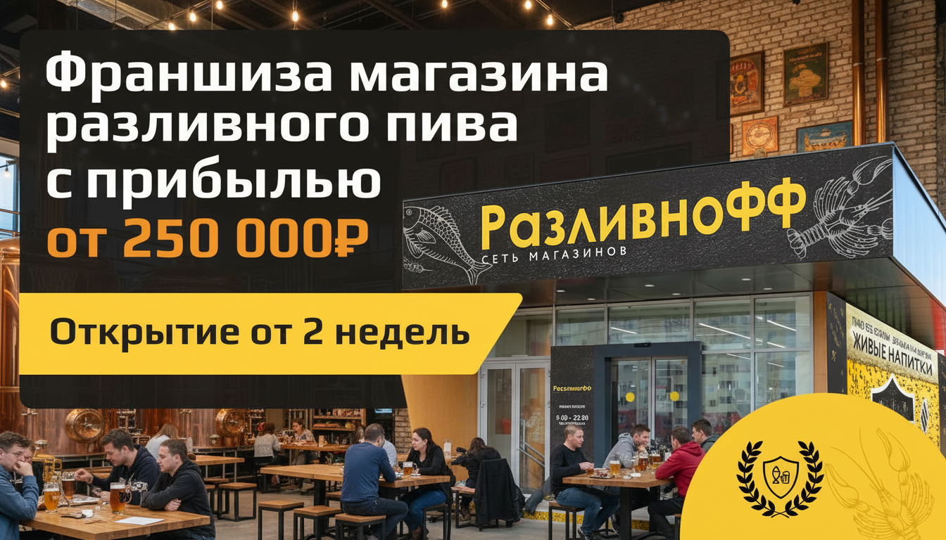 Франшиза магазинов и баров разливных напитков «РазливноФФ»