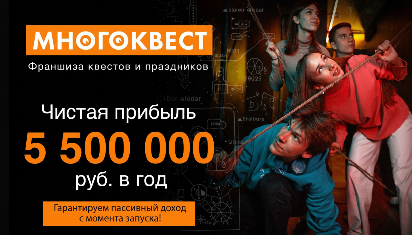 Франшиза квест-комнат и праздников «МНОГОКВЕСТ»