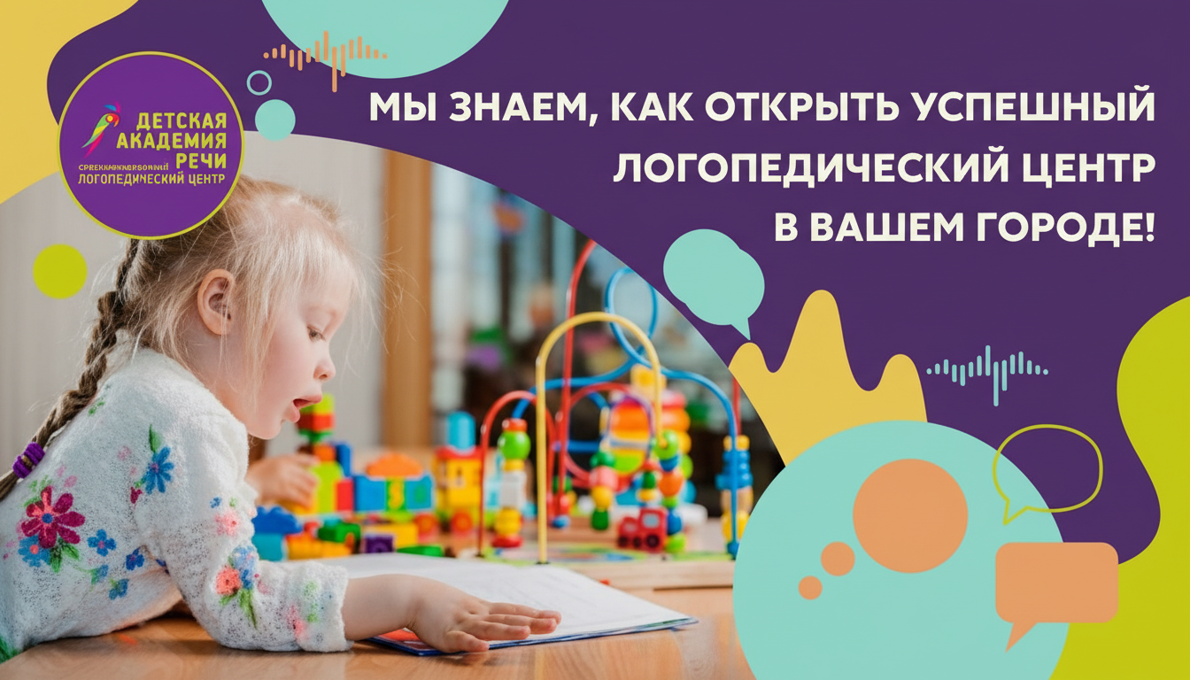 Франшиза специализированного логопедического центра «Детская академия речи»
