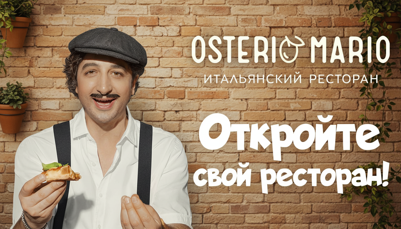 Франшиза итальянского ресторана Osteria Mario