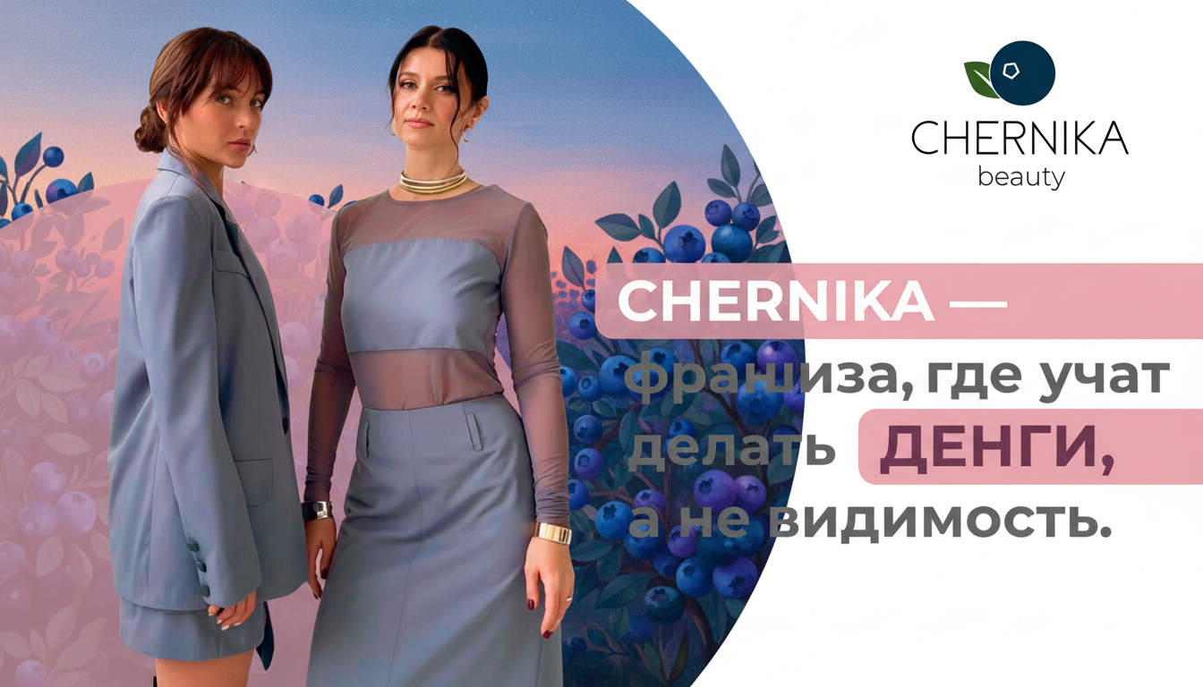 Франшиза сети салонов красоты CHERNIKA beauty