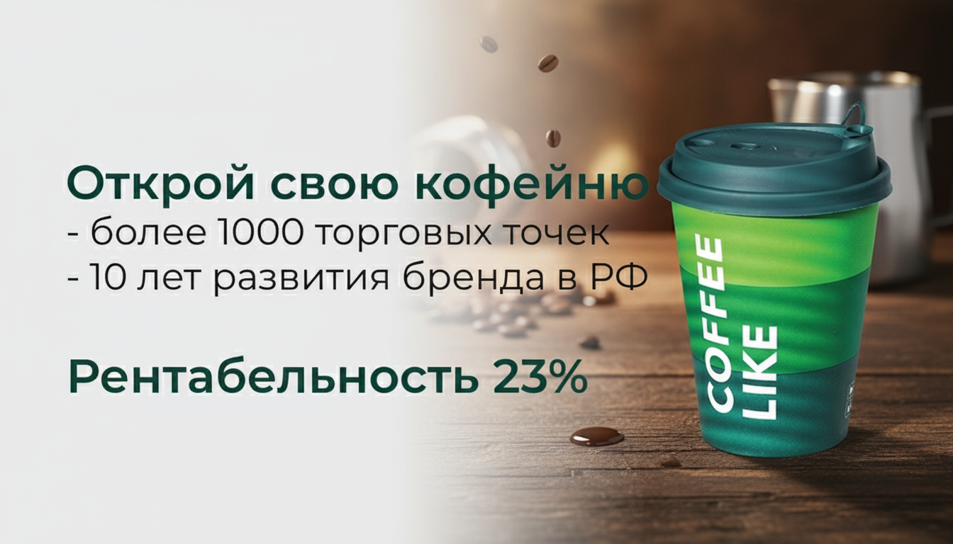 Франшиза COFFEE LIKE — международная сеть в формате «кофе с собой»