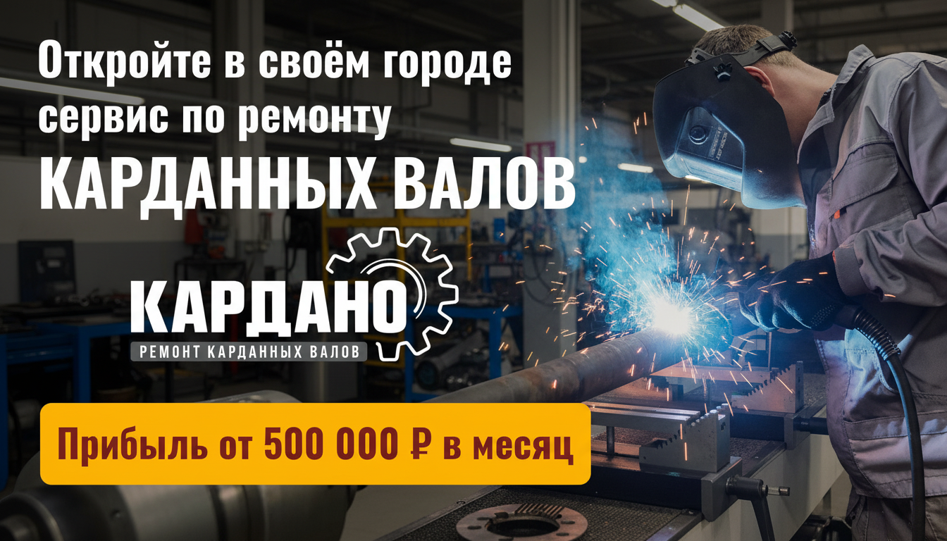 Франшиза сервиса по ремонту карданных валов «КАРДАНО»