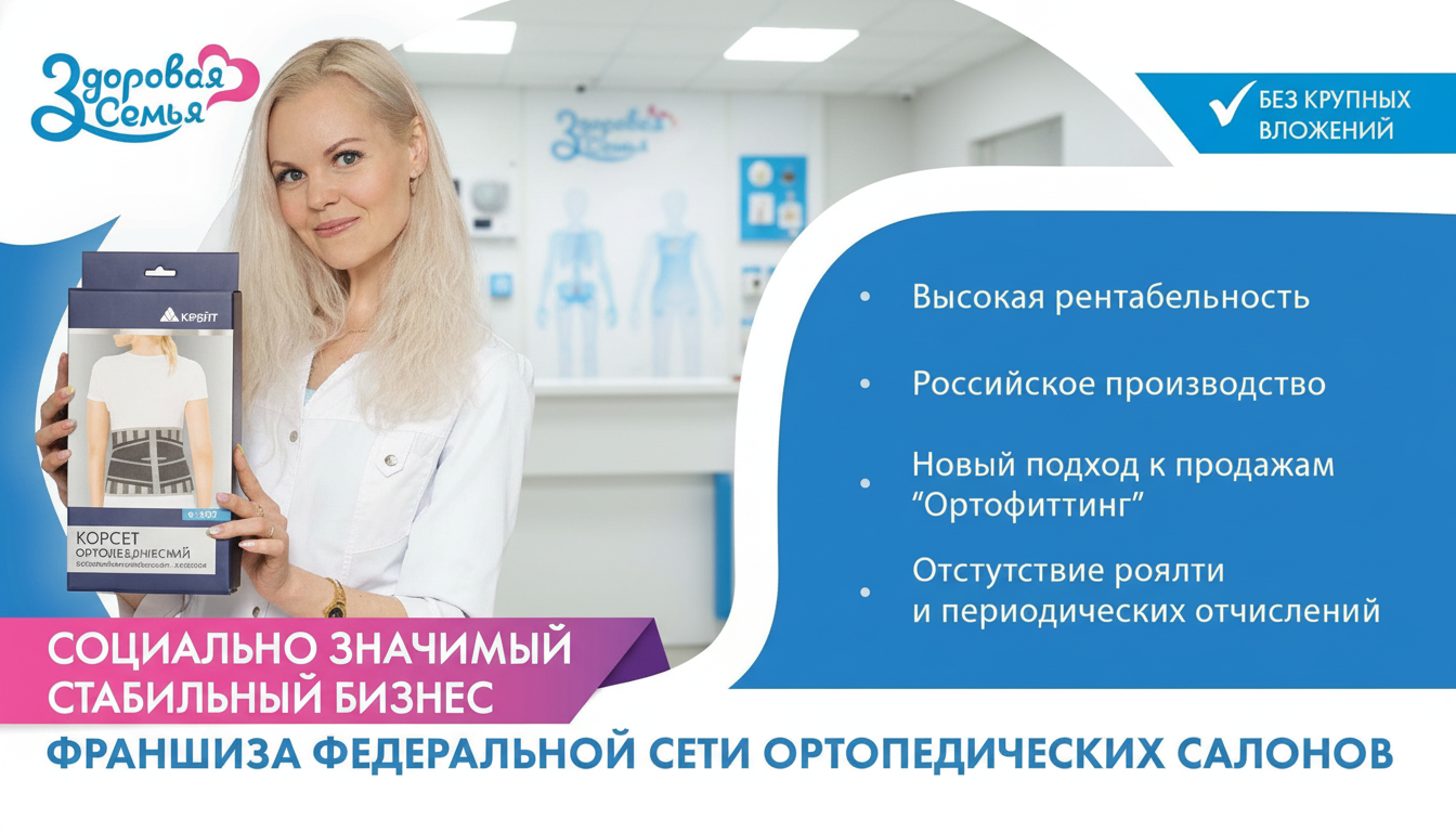 Франшиза ортопедического салона «Здоровая семья»